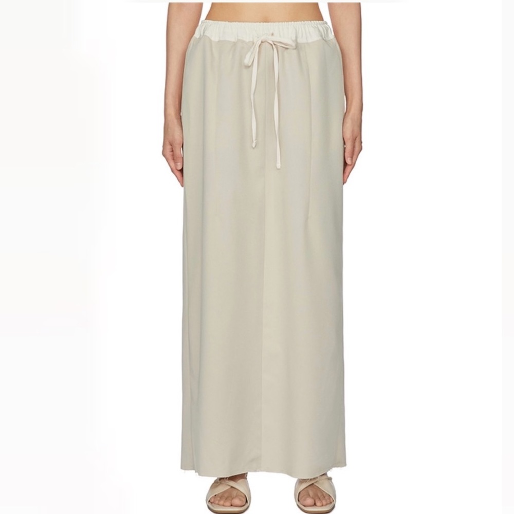 New two tone maxi skirt